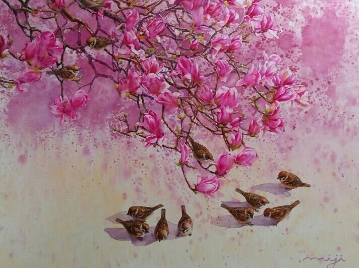Oil painting by a student